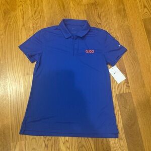 Nike Royal Blue Polyester Ladies Polo with GXO logo size M (a)